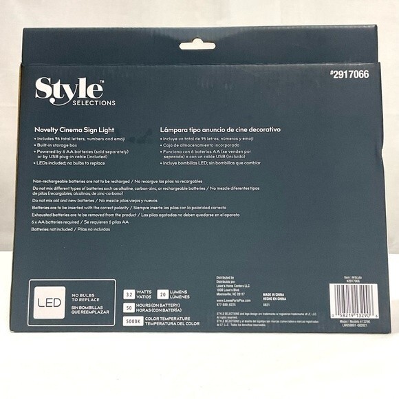 Novelty Cinema Sign Light Box Personalize Business Dorm Inspirational New Retro - Picture 3 of 6